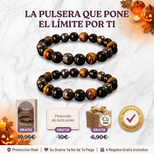 Pulsera  La Protectora - Triple Escudo - 3 piedras