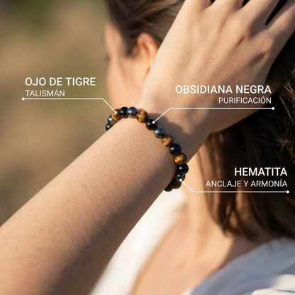 Pulsera  La Protectora - Triple Escudo